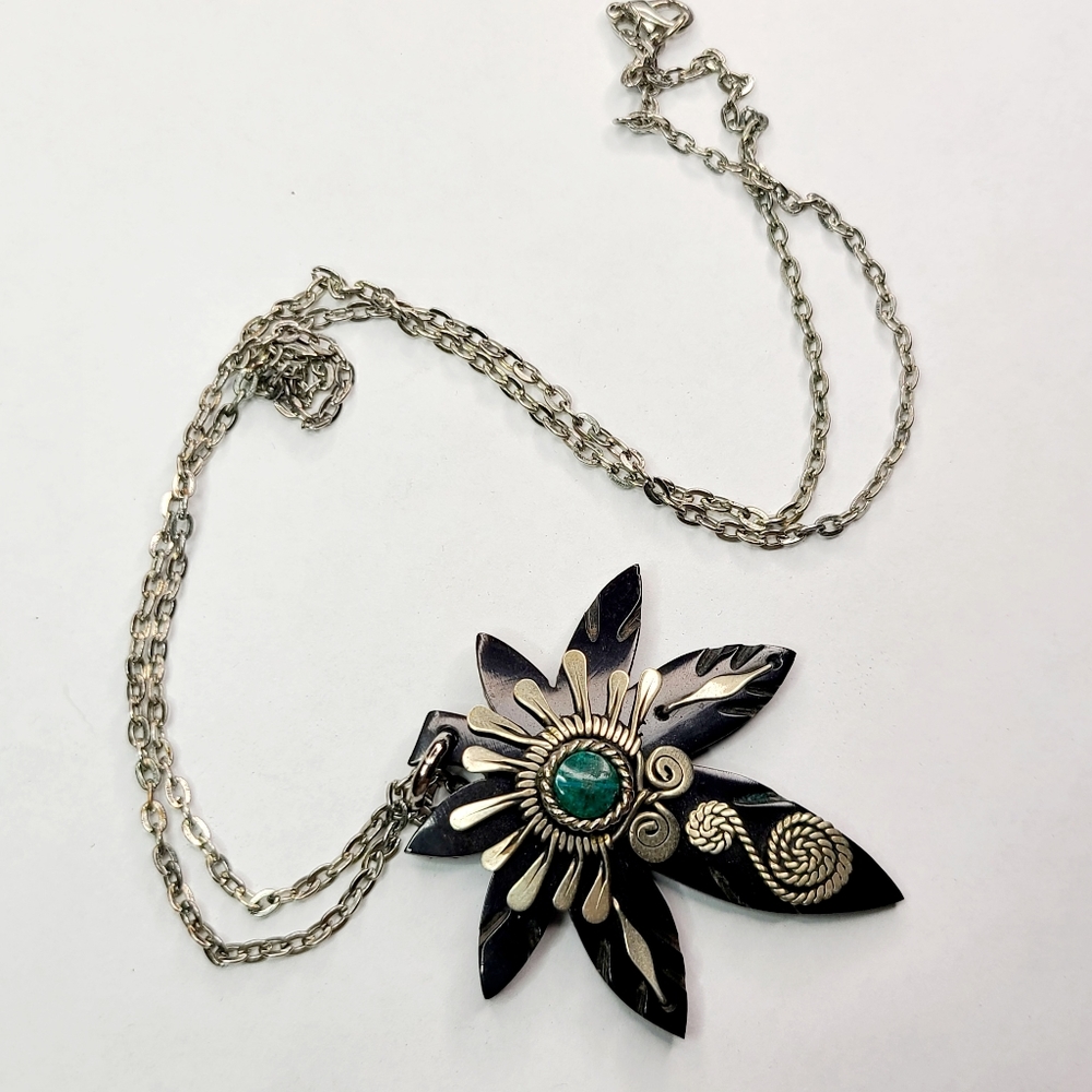 Groovy Boho Marijuana Leaf Necklace